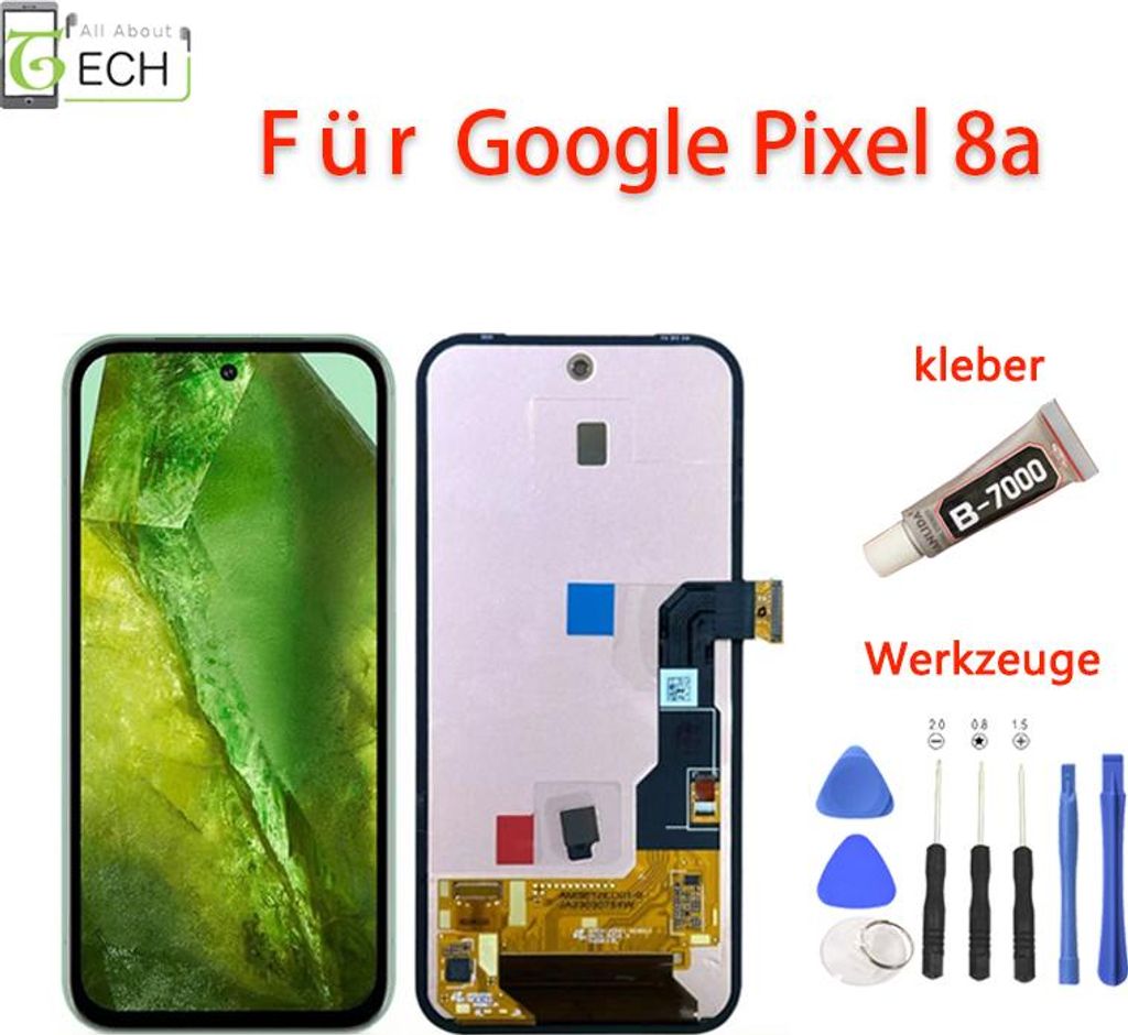 Original Google Pixel 8a LCD Display Touchscreen Ersatzteil Produktbild 