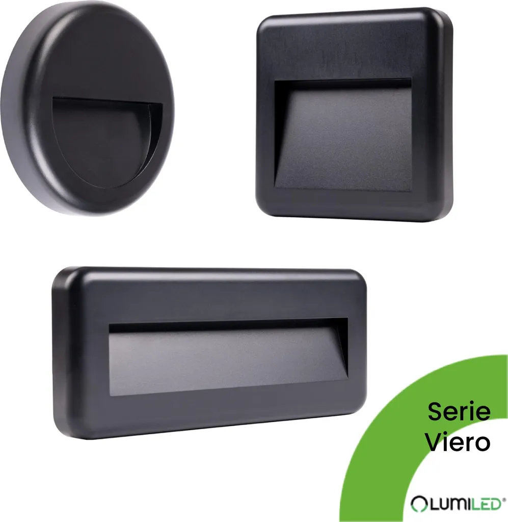 Luminaire Mural LED Extérieur Étanche IP65 Rond Noir CCT Variable 440lm - 9