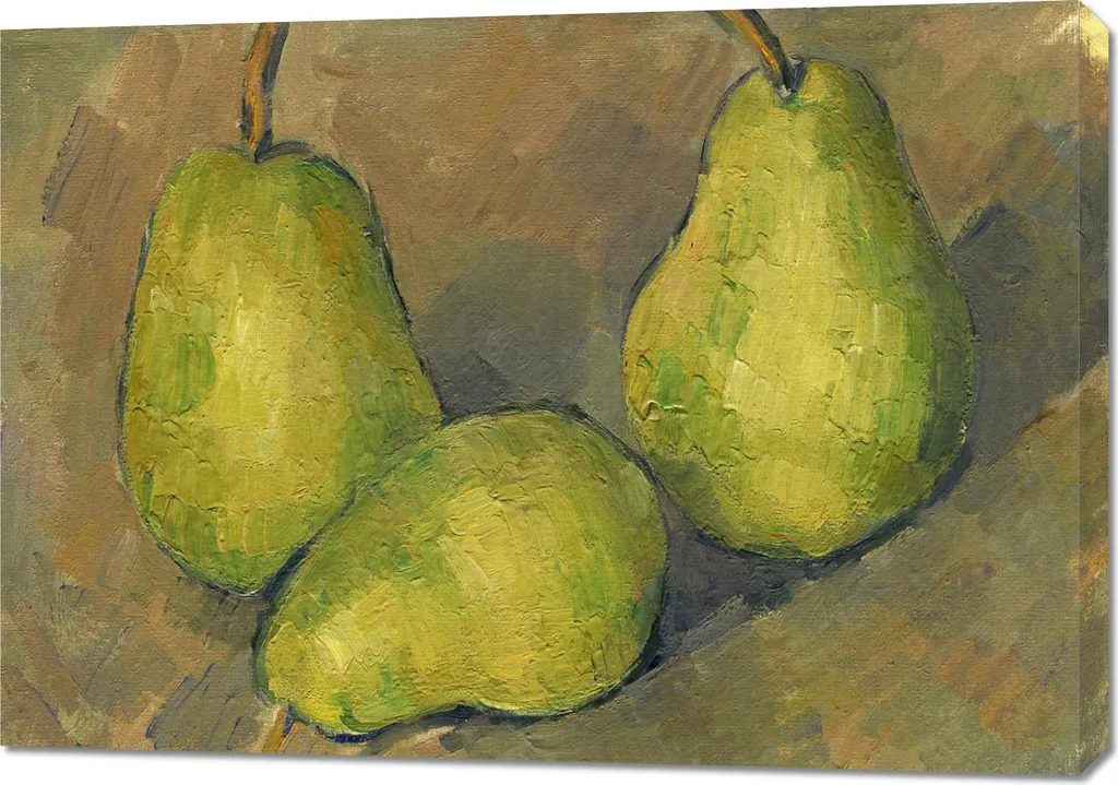 Tre Pere Paul Cezanne: Quadro 100x70 cm per un Salotto d'Autore