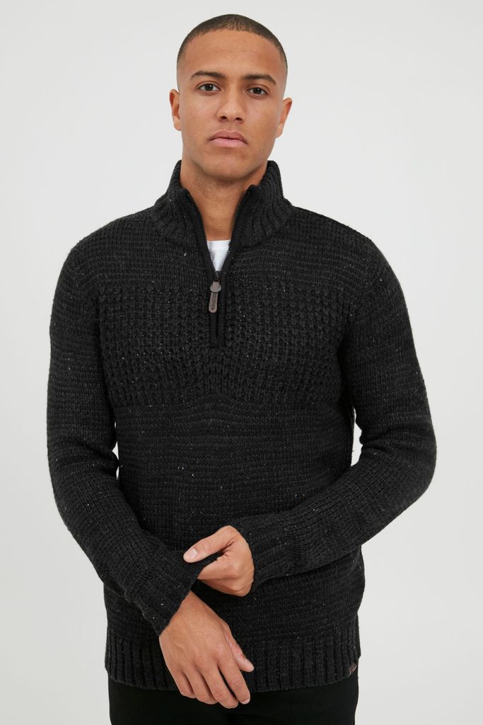 INDICODE IDOslo Herren Strickpullover Troyer Grobstrick Produktbild 