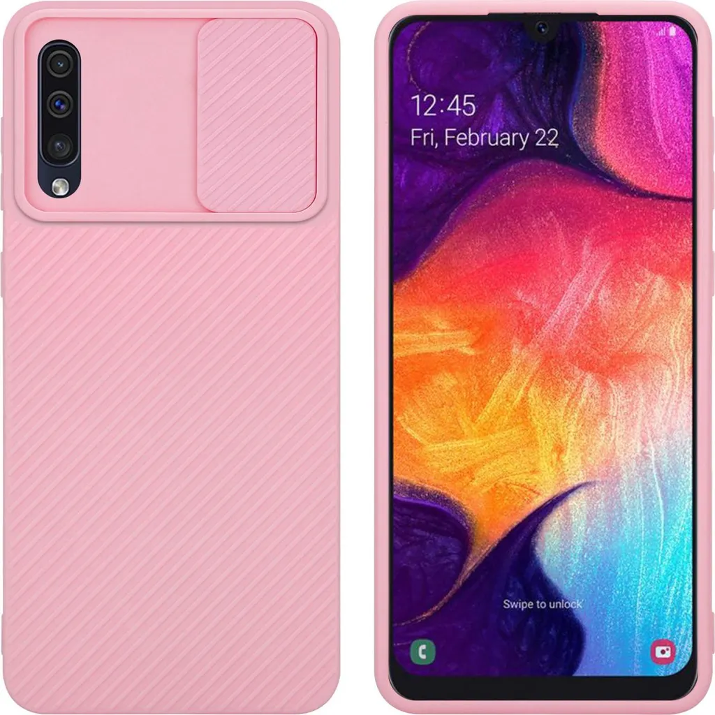 Custodia Slim Samsung A50 A50s A30s Cadorabo Rosa TPU Protettivo