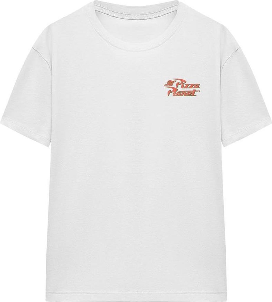 Toy Story - "Pizza Planet" T-Shirt für Damen TV25298 (L) (Weiß)