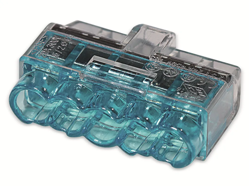 HellermannTyton Borne à Douille 5 Pôles 0.5-2.5 mm² HCPM-5 PC BU 75