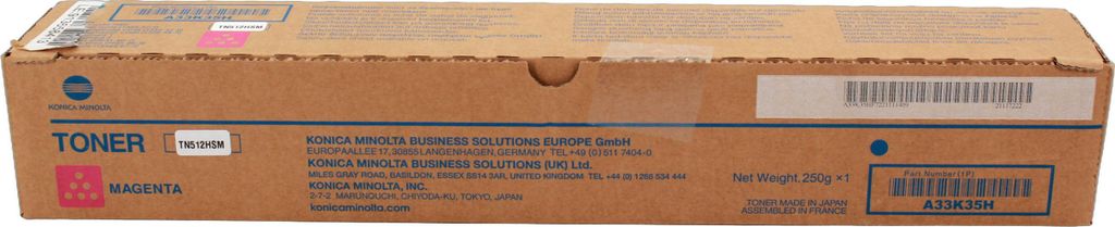 Konica Minolta A33K35H (0,5 x TN512M) Toner Magenta -A