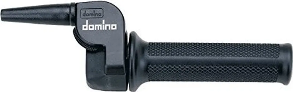 Poignée de Gaz Domino Trial Thermoplastic Noire Haute Précision Moto