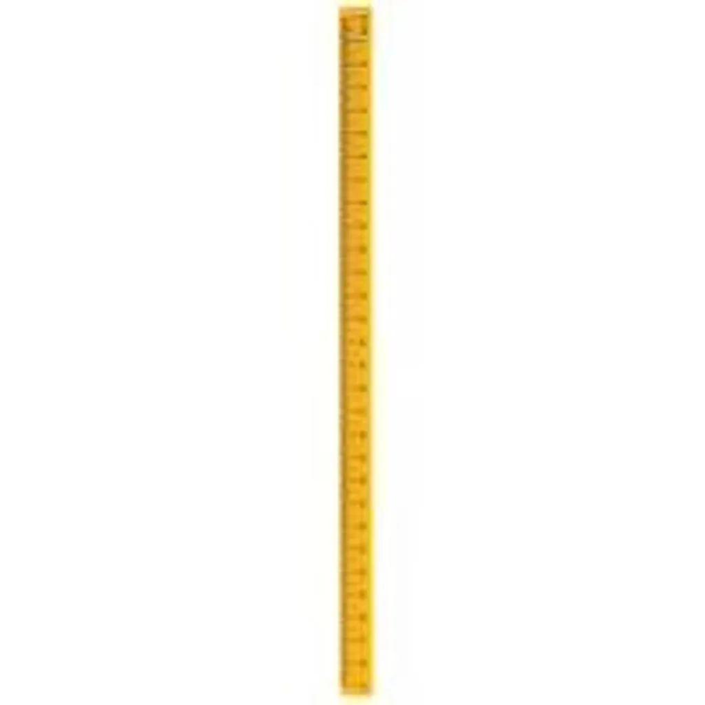 Tableau blanc magnétique 29 cm avec règle métrique jaune pour bureau