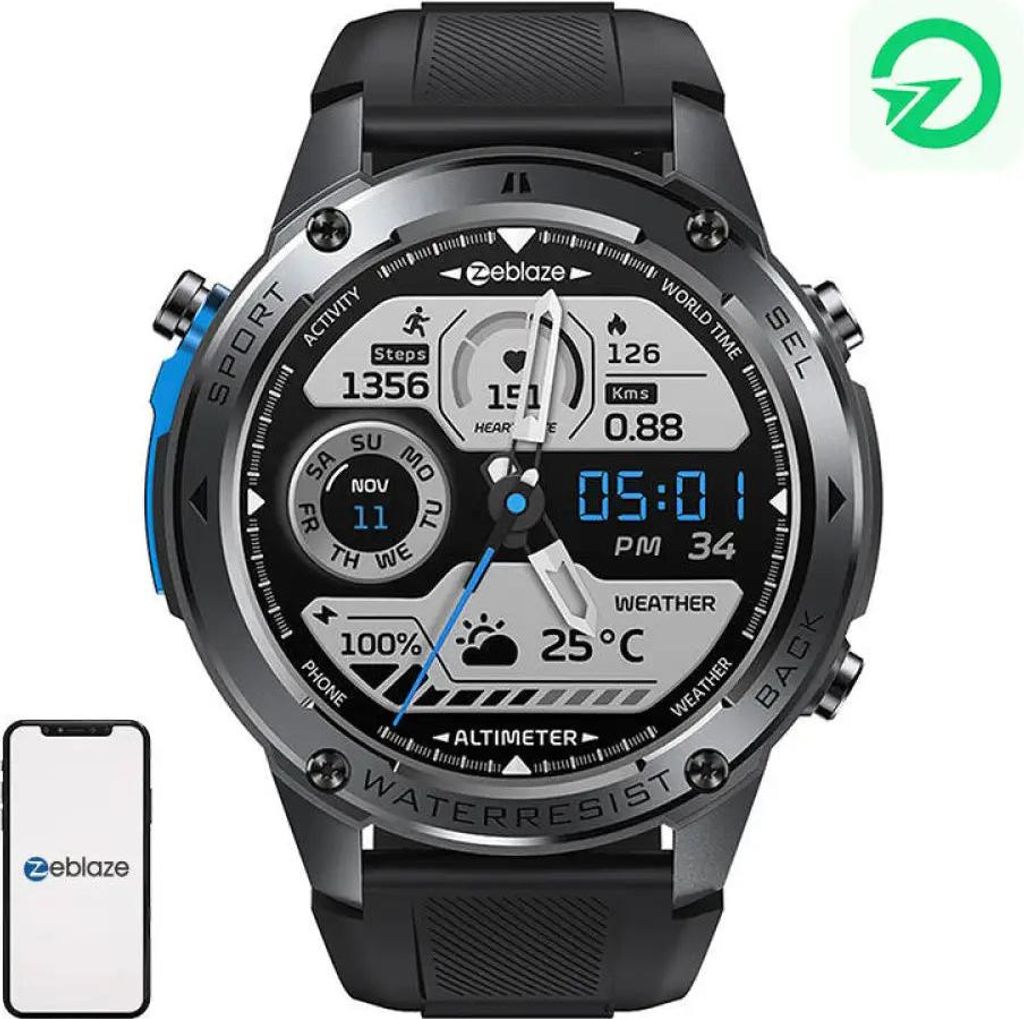 Zeblaze Stratos 2 Ultra Smartwatch (Schwarz) Produktbild 