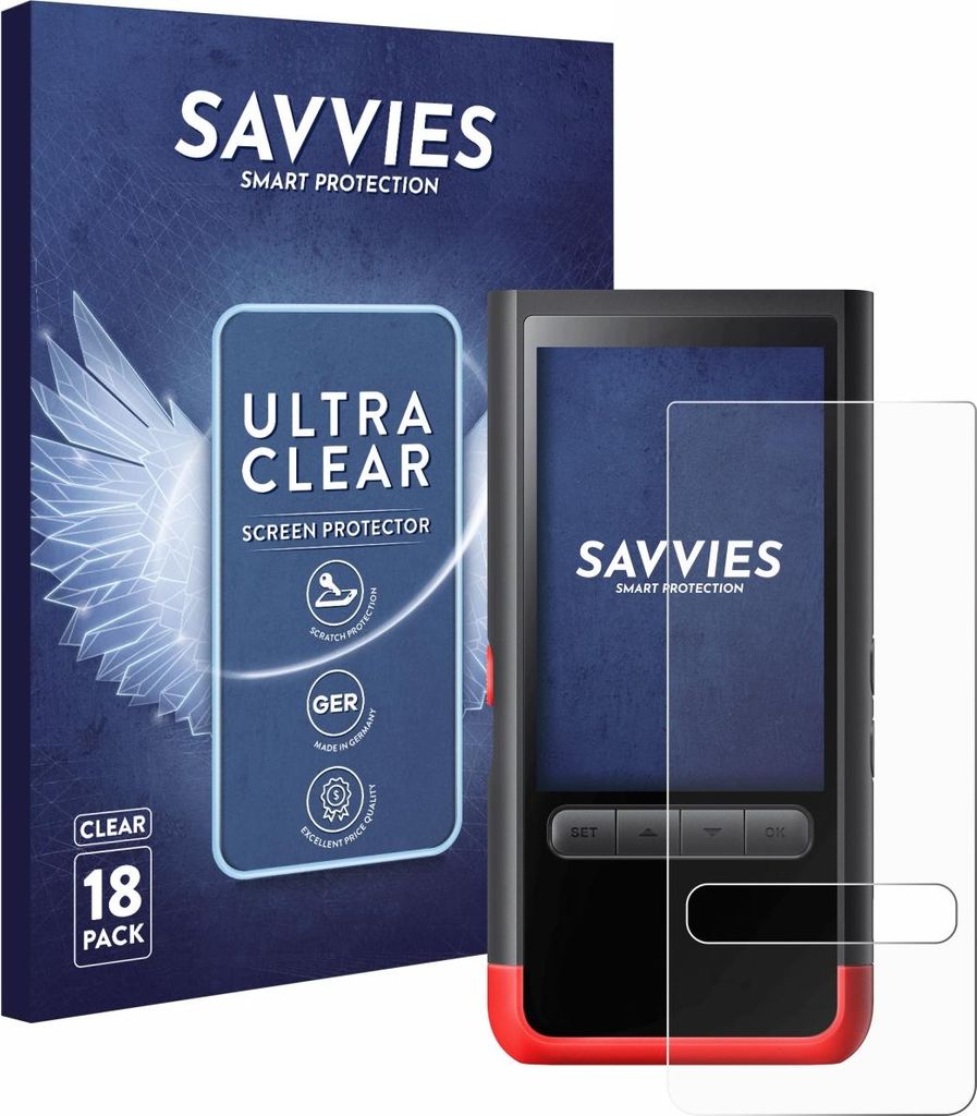 18x Für ThermoMaven P2 Schutzfolie Savvies Displayschutz Display Schutz Folie Klar Transparent