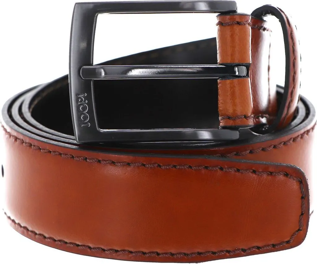Cintura JOOP! Quilted Belt 3.5cm Marrone Cognac | Accessorio Uomo Firmato