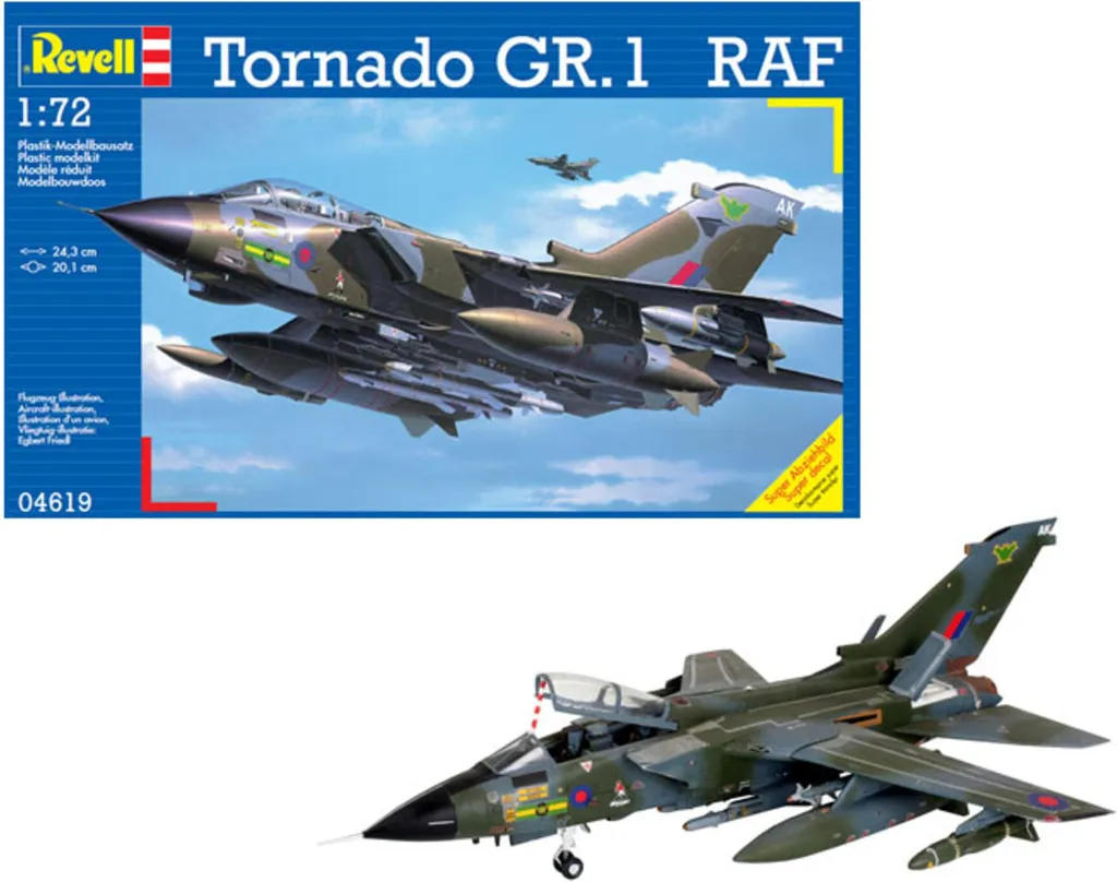 Revell Tornado GR.1 RAF 1:72 : Maquette Précise sans Erreur de Montage