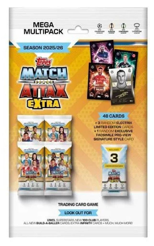 Topps - Match Attax Champions League 2025/26 EXTRA Trading Cards - 1 Multipack