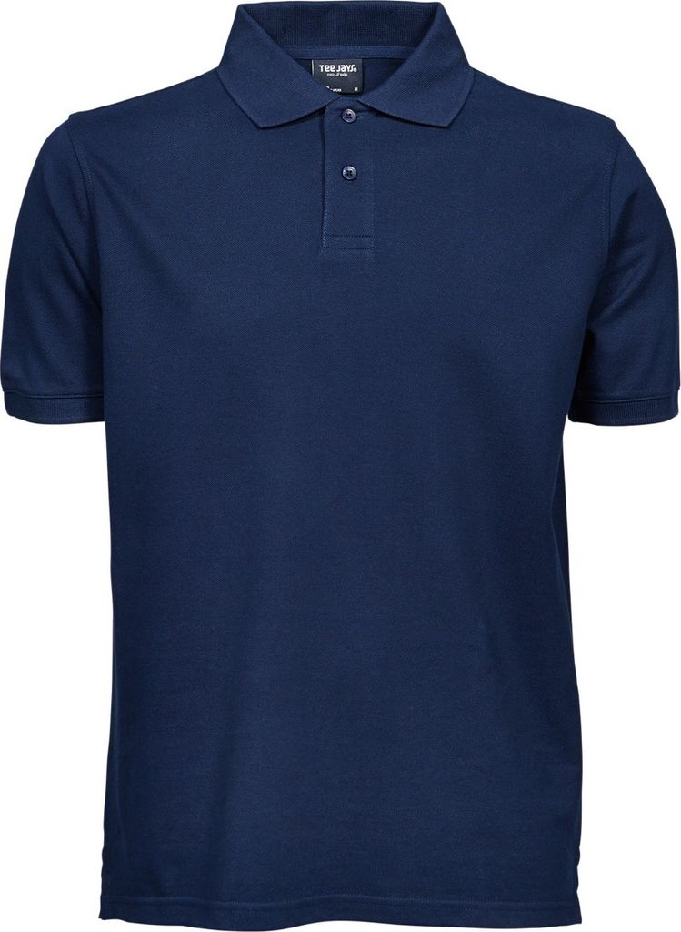 Tee Jays 1400 | Herren Heavy Poloshirt - bis 60 °C waschbar - Farbe: Navy - Größe: 3XL