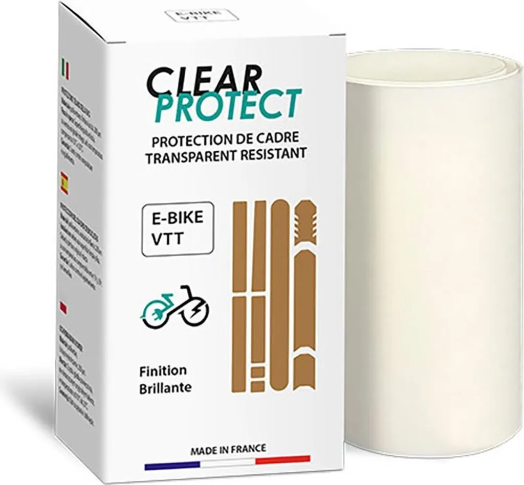 Protection de Cadre Vélo Électrique Transparente contre les Rayures et Chocs