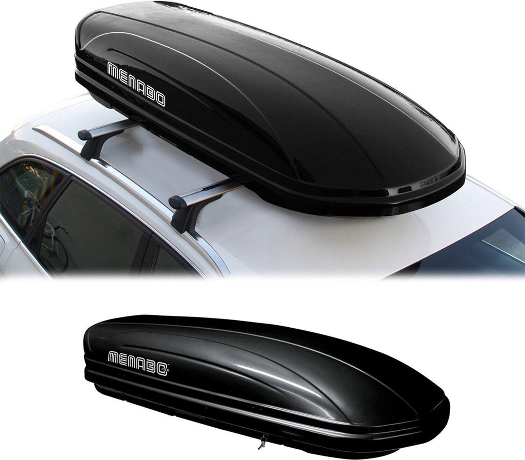 Menabo Mania Coffre voiture imperméable de toit 320L noir Image du produit 