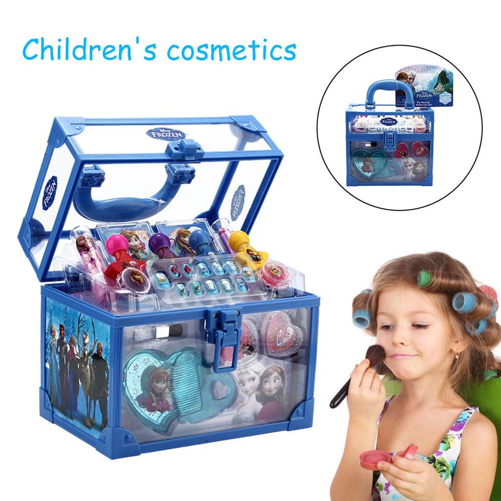 Kinder Kosmetikkoffer Kosmetiktasche Schminkkoffer Mädchen Makeup Spielzeug Set 