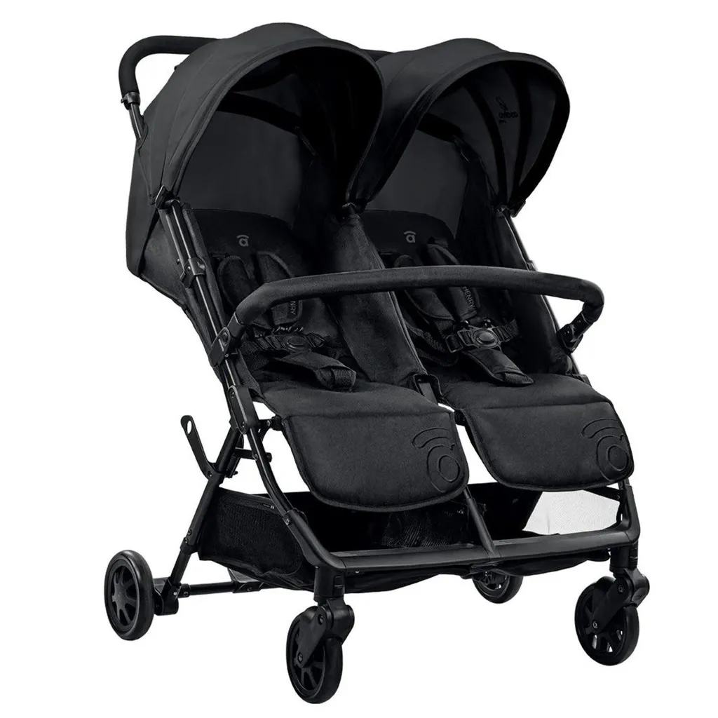 Poussette double ultra légère Asalvo Henry avec pliage rapide et compact