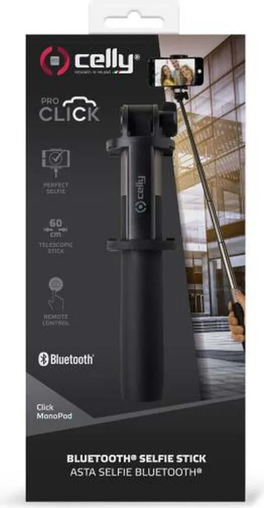 Monopod télescopique Celly Click extensible et compact pour mobile - 2