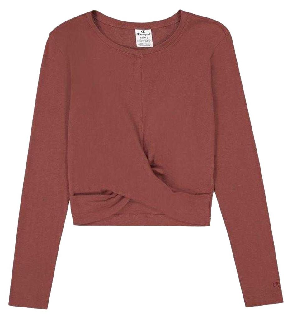 Champion - kurzes T-Shirt für Damen, Wickelfront PP9531 (L) (Braun)