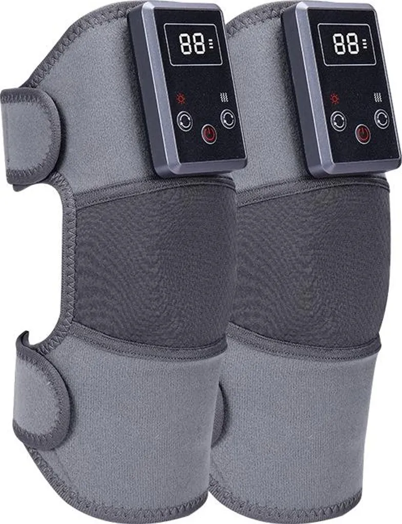 Appareil de Massage Chauffant pour Genoux x2 INF Gris - Soin Articulaire