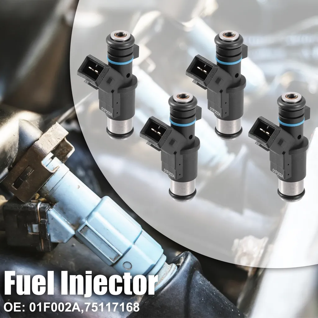 4 Injecteurs de Carburant 01F002A 75117168 pour Peugeot 206 et 307