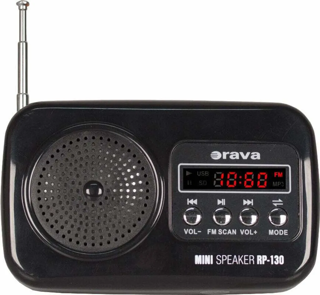 Récepteur radio portable ORAVA noir - Tuner FM AM de haute précision