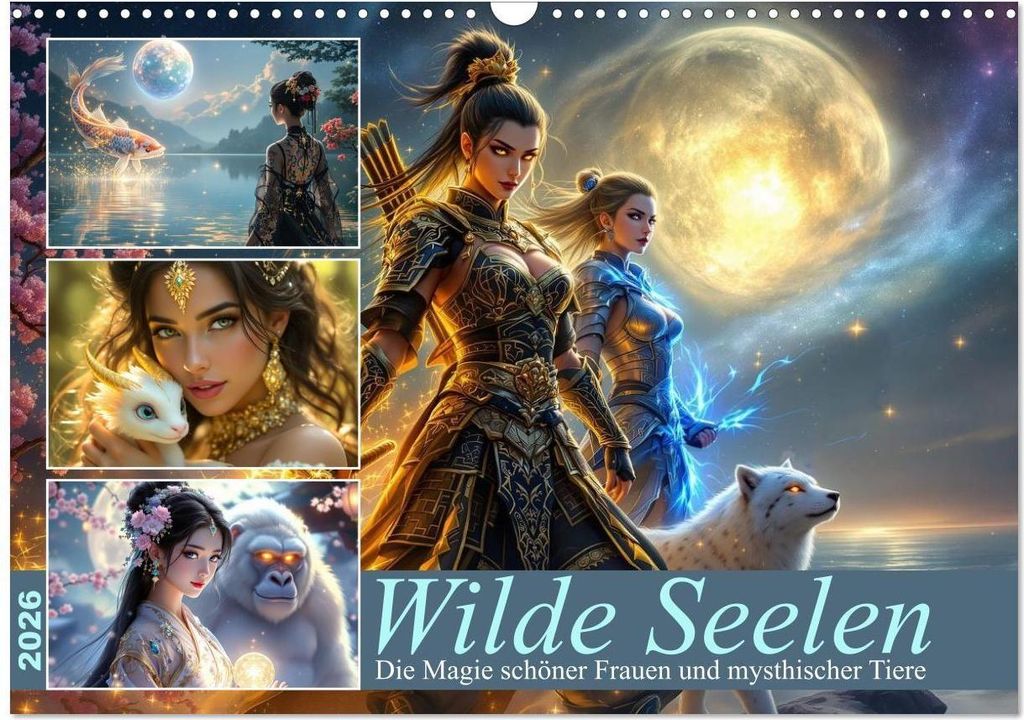 Wilde Seelen (Wandkalender 2026 DIN A3 quer), CALVENDO Monatskalender