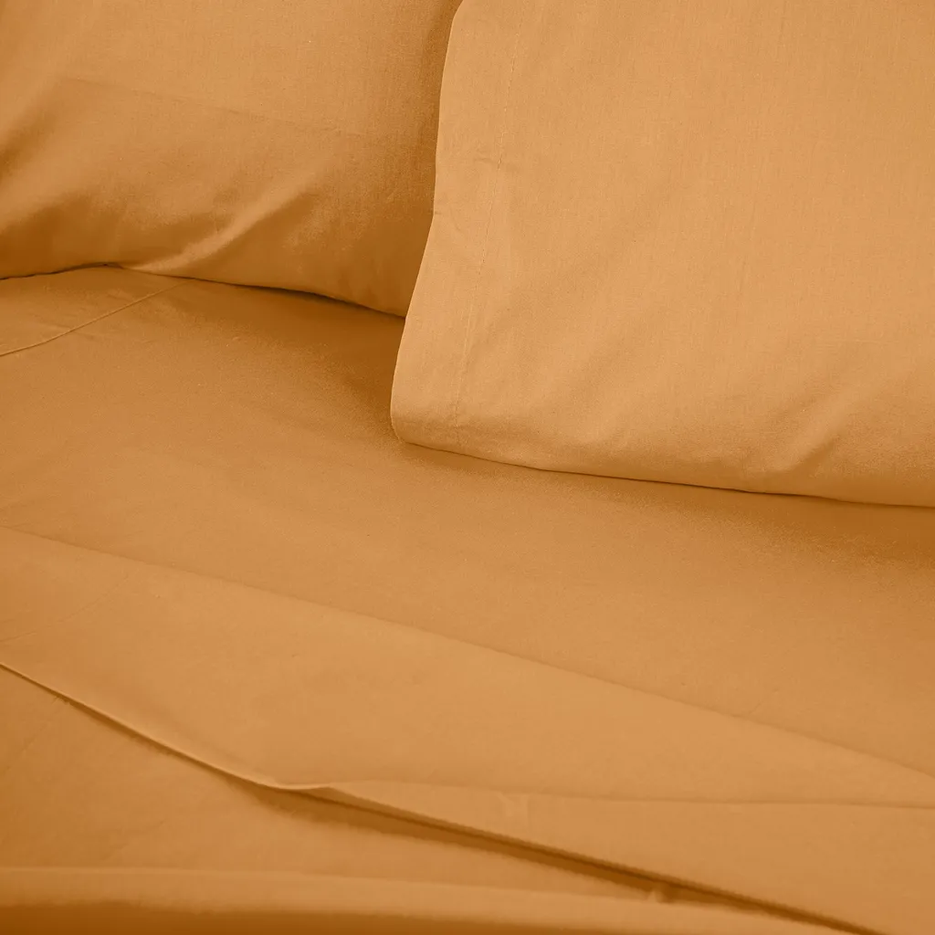 Housse de couette Ranforce King L'Essentiel Tonne Orage 240x220 cm Orange