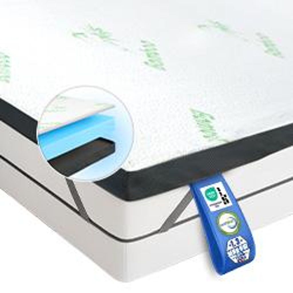 Premium Komfort Topper - Matratzen-Topper mit Gel-Memory-Schaum 200x200x7cm