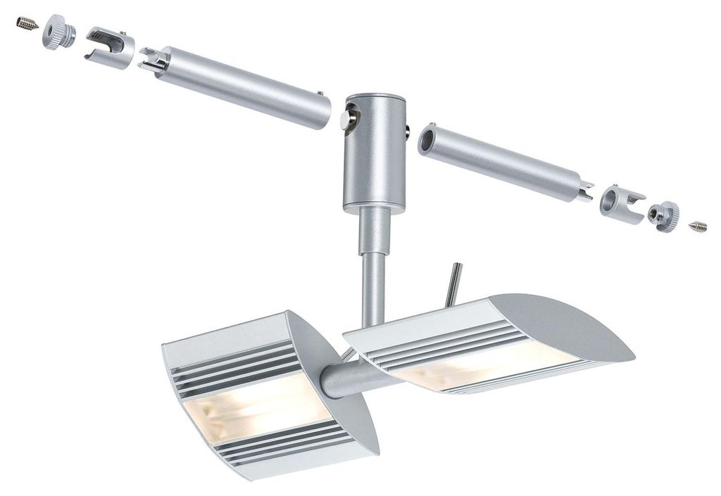 Paulmann Seil- und Schienenspot CombiSystems Linear 2x6W Chrom matt 230/12V Metall