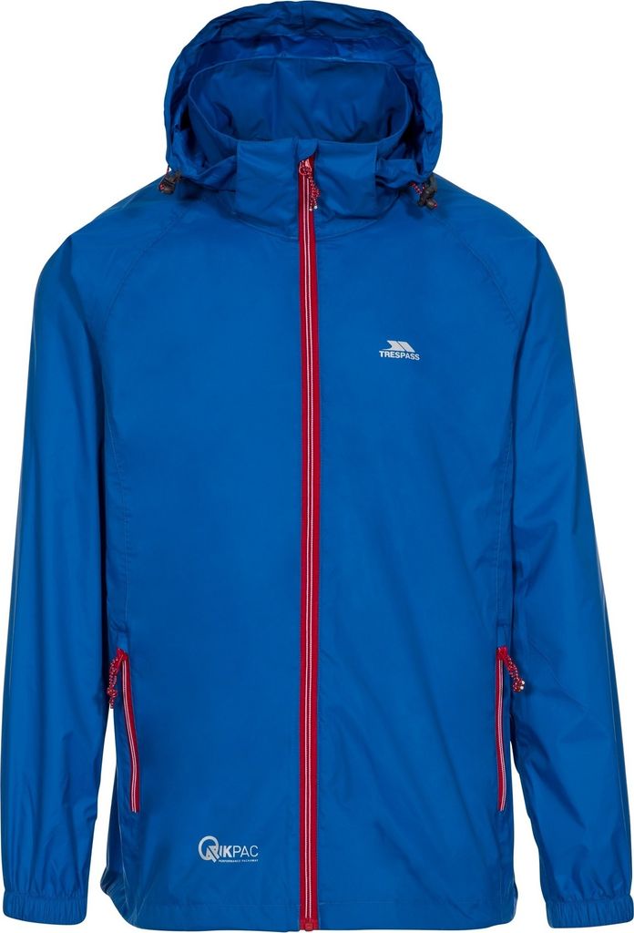 Trespass Uni Regenjacke Qikpac X TP4773 (L) (Blau)