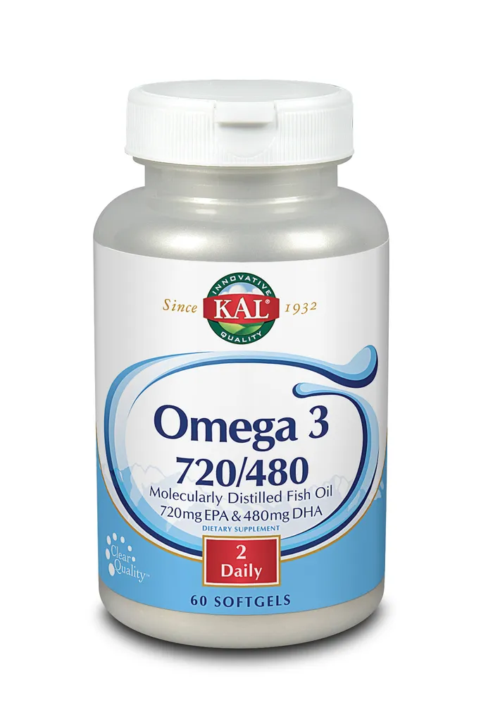 Complément Oméga 3 Huile de Poisson 720-480 Kal - 60 Capsules Molles