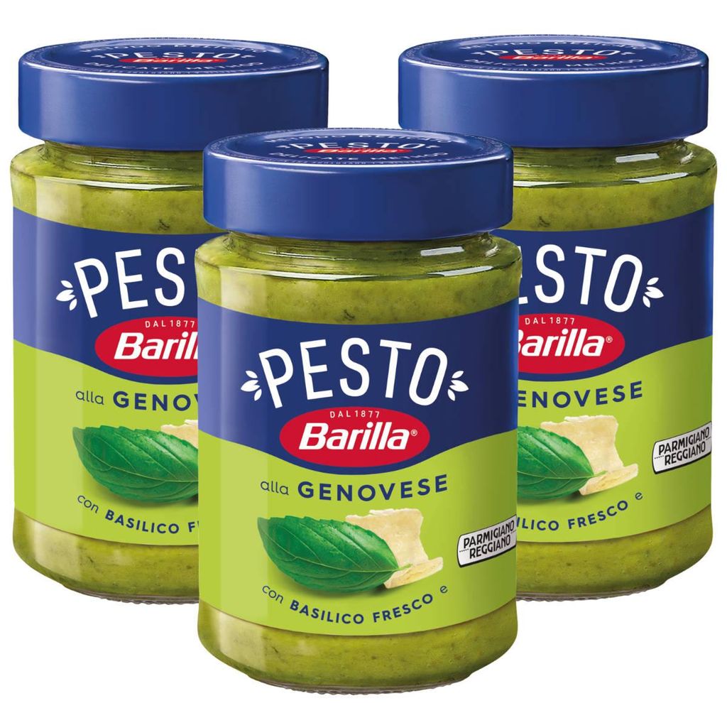 Barilla Salsa al pesto genovese con basilico fresco 190g Immagine del prodotto 