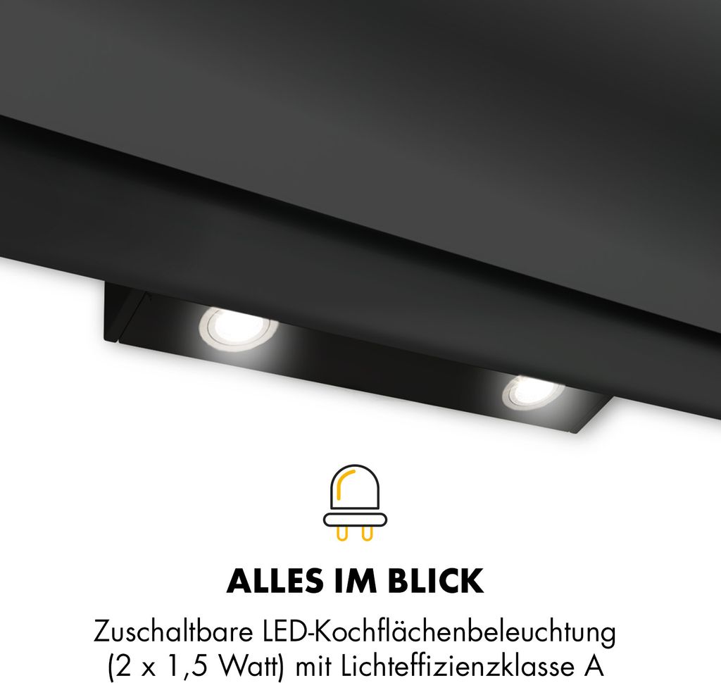 Klarstein Dunstabzugshaube, Abzugshaube Kopffrei, Leiser Produktbild 5