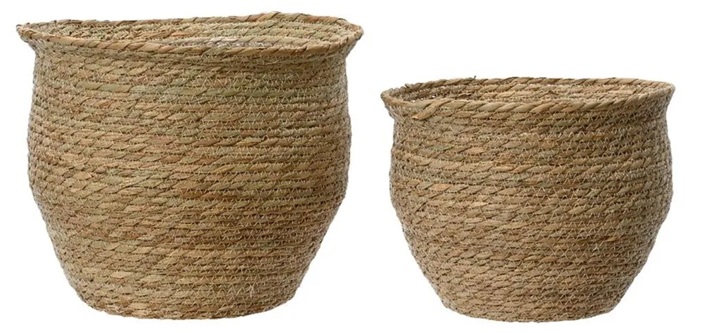 Pot de fleurs Decoris Rush pour décoration salon et véranda, lot de 2 pcs