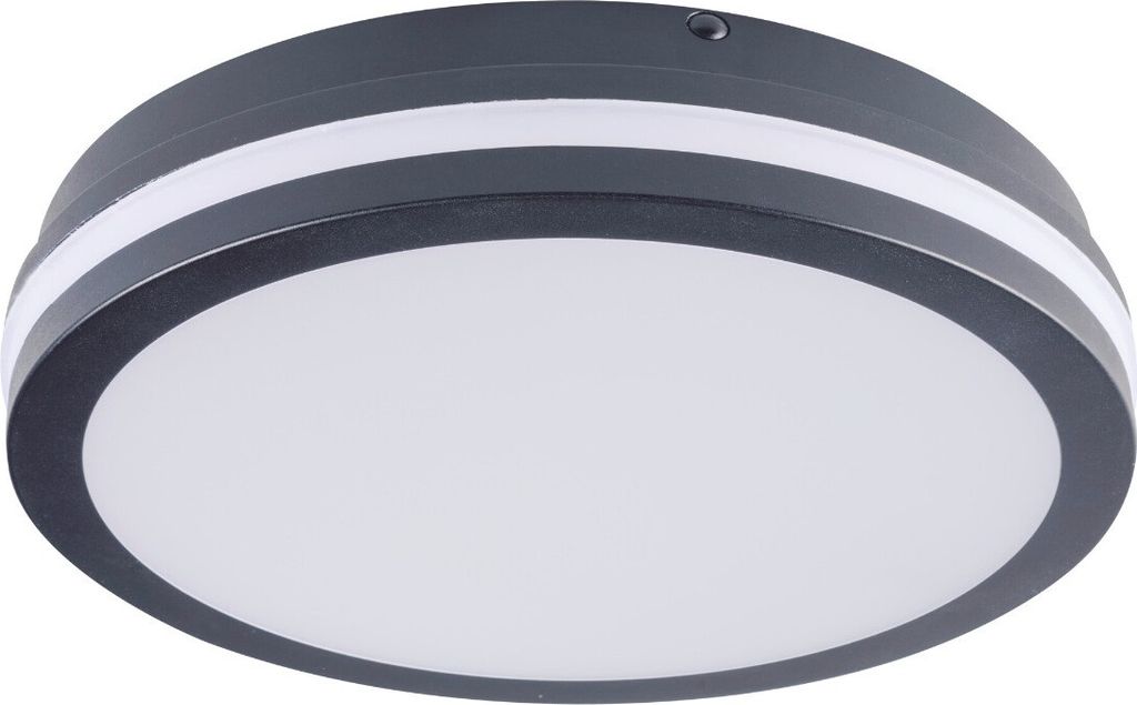 Moderne LED Deckenleuchte 30W, Ø26cm, IP65, Graphit, Kanlux BENO, dimmbar
