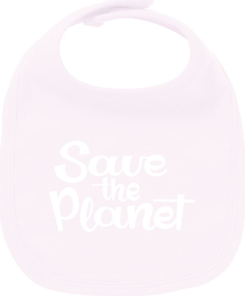Huuraa Unisex Babylatz Save the Planet Schriftzug Geschenk Produktbild 