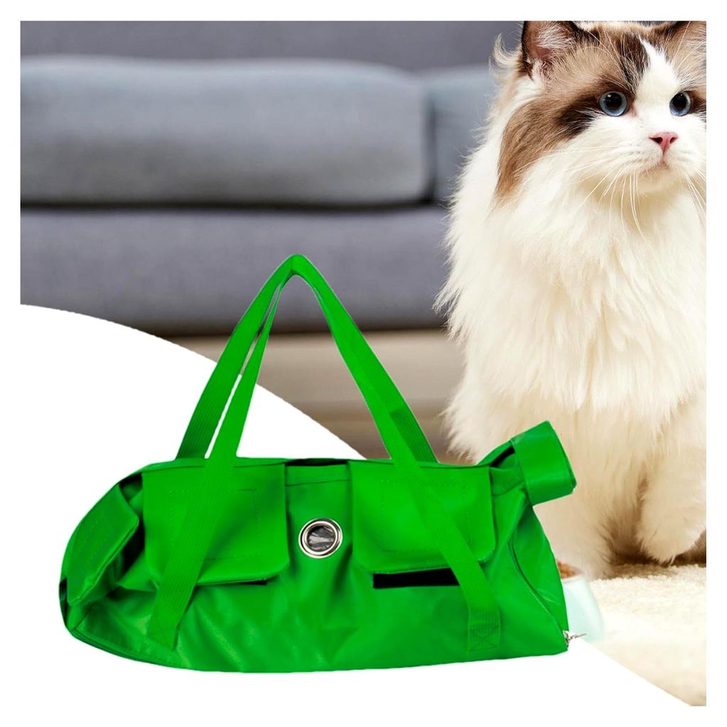 Katzentransporttasche Weich - Klappbare Reisetasche für Katzen, kratzfest und tragbar mit ergonomischem Design für Tierarztbesuche und Reisen