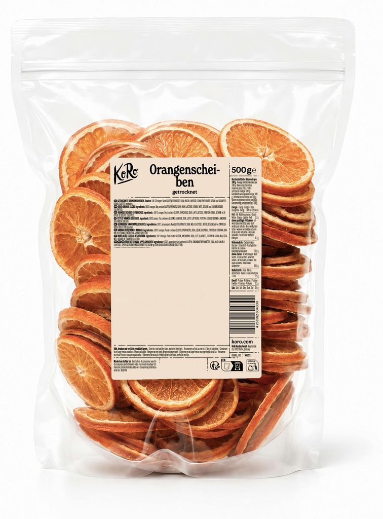 KoRo I Getrocknete Orangenscheiben 500 g Produktbild 