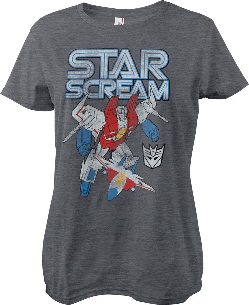 Starscream Washed Girly Tee - Large - DarkHeather