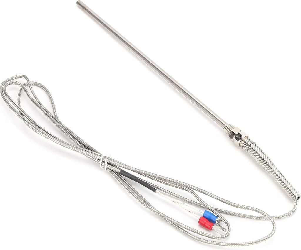 5x200 mm K-Typ Thermoelement Temperatursensor Edelstahlsonde M8 Gewinde