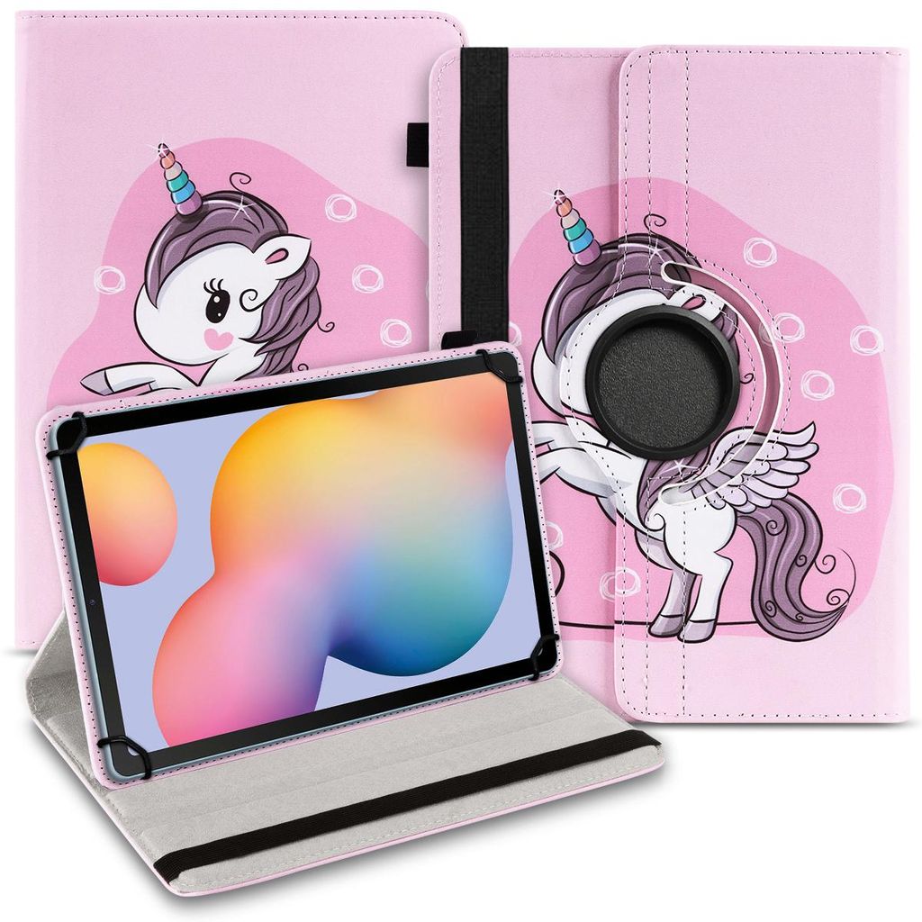 Tablet Tasche Samsung Galaxy Tab S11 S10 S9 S8 S7 FE Hülle 11 Zoll 360 DrehbarFarbe Uni 360 Taschen:Motiv 13