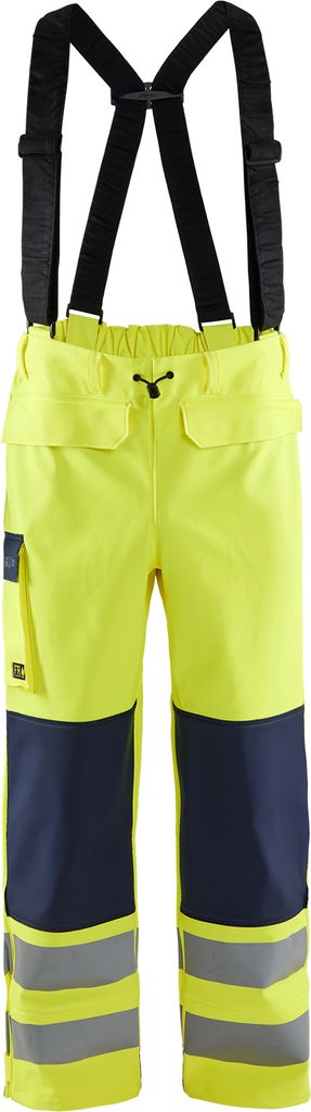 Blakläder Flammschutz Regenhose Level 2 High Vis high vis gelb/marineblau 1313 2022, Farbe:high vis gelb/marineblau, Größe:XL