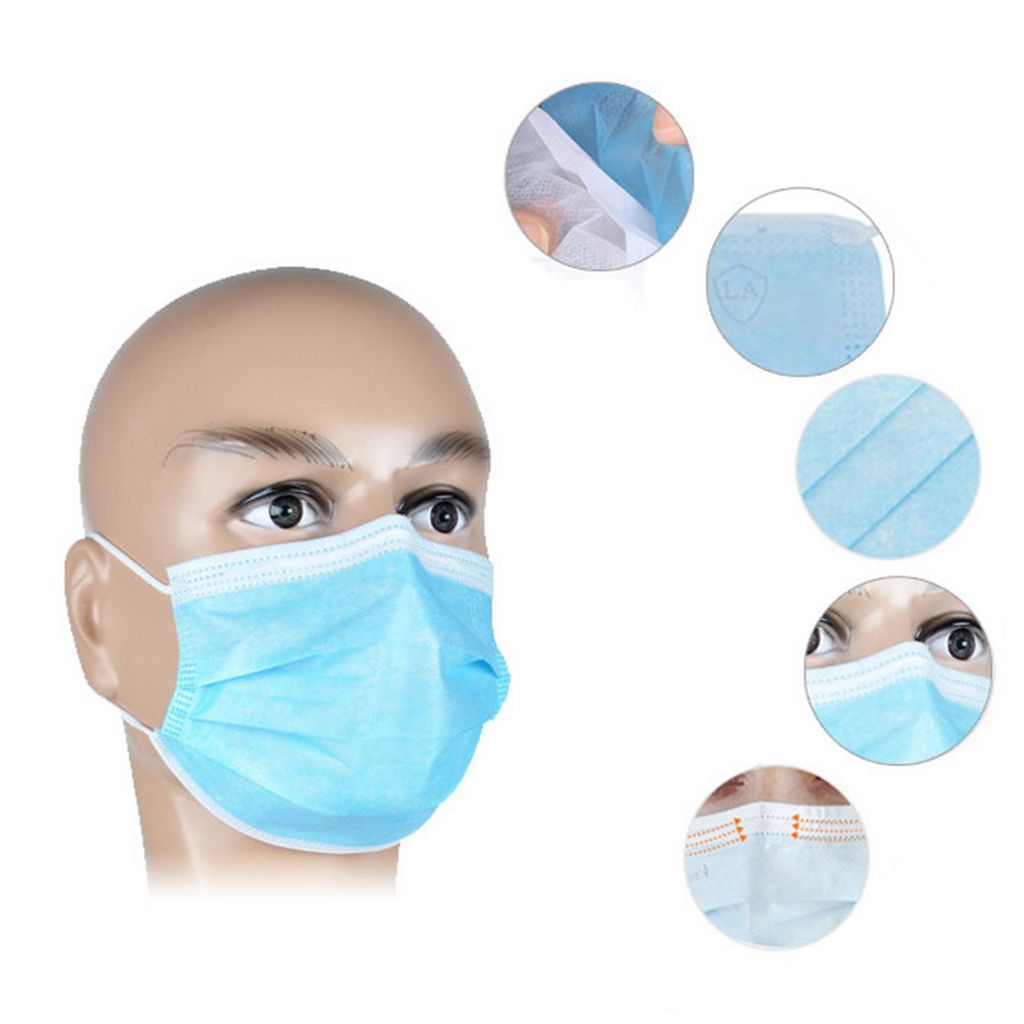 200 Stück Einweg Masken Mundschutz Persönliche Schutzmaske Produktbild 4