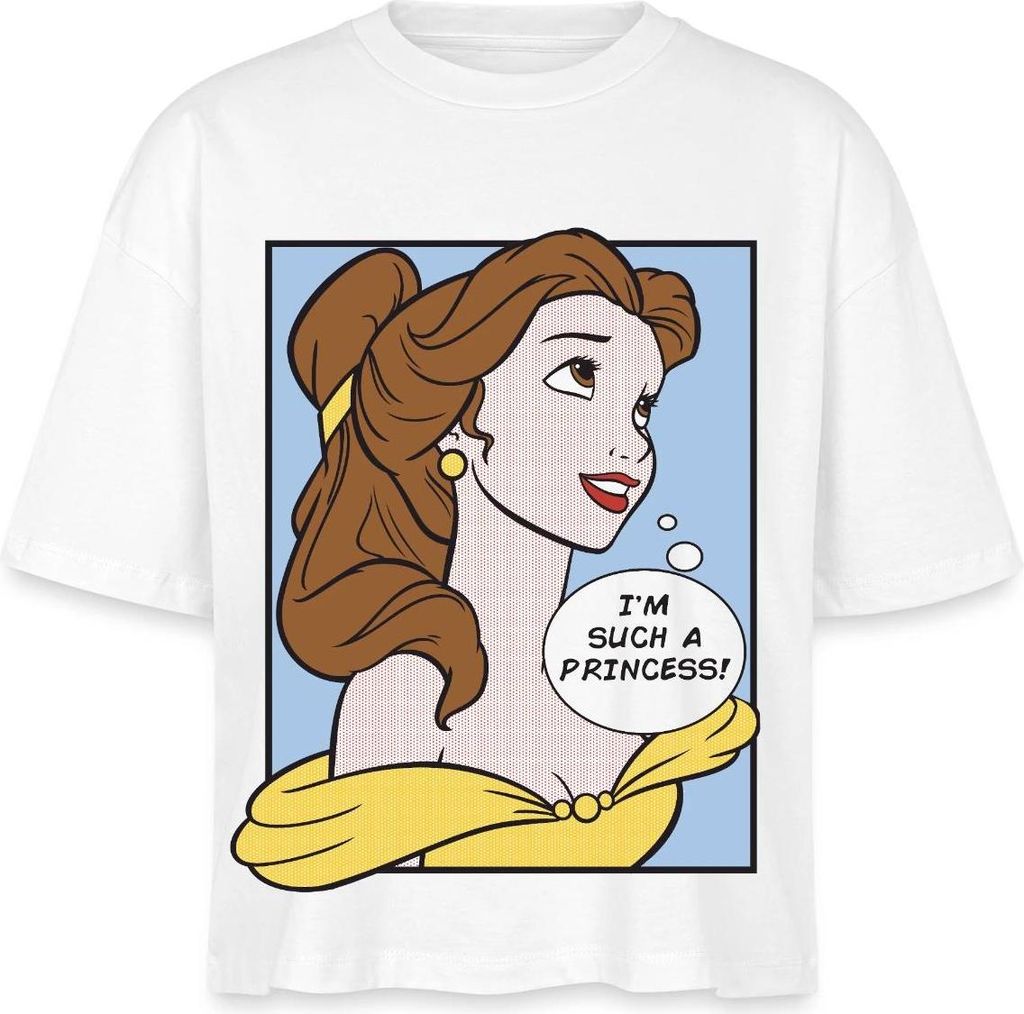 Belle I'm Such A Princess Boxy Shirt Damen, XL, Weiß