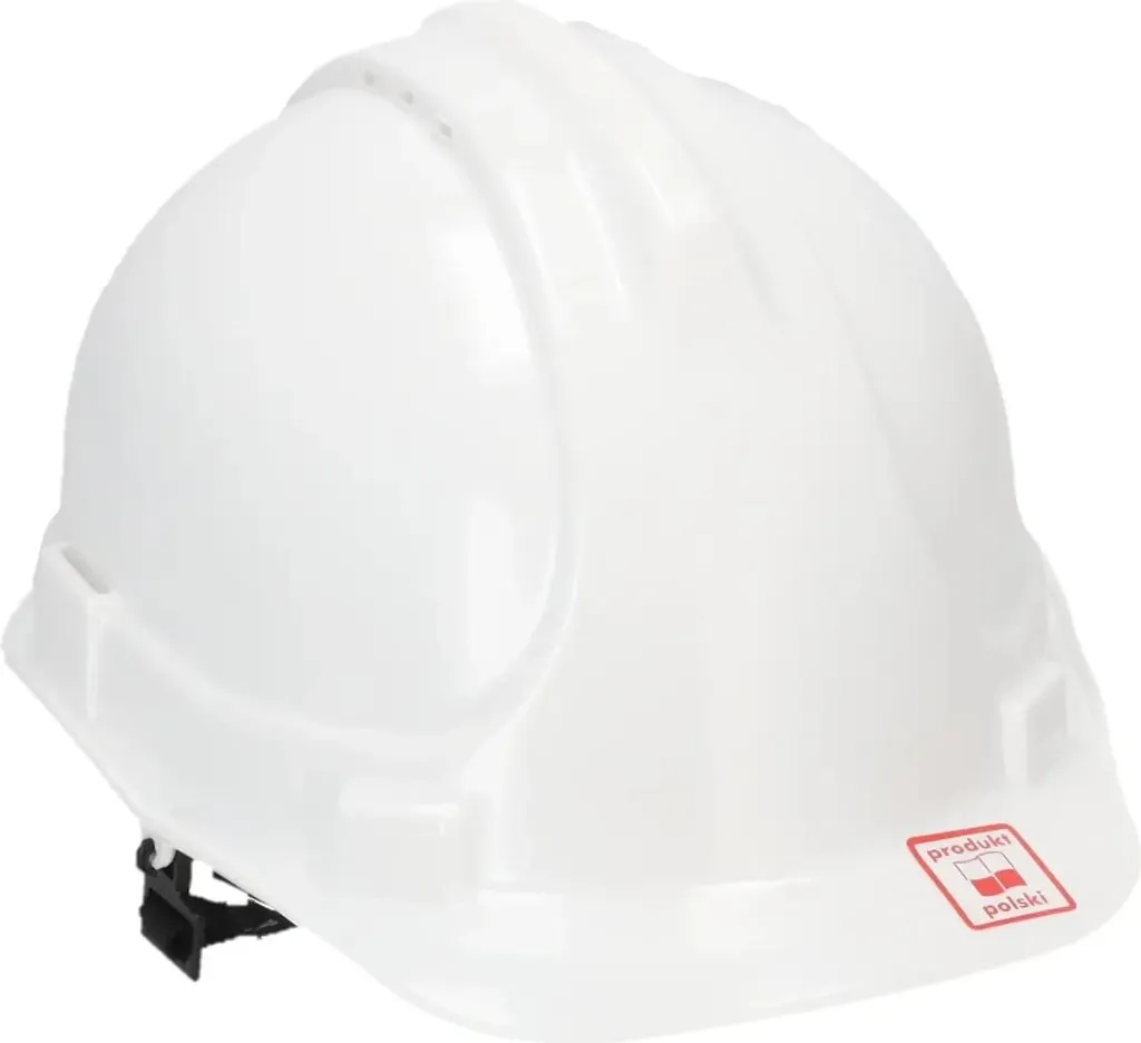 Casque de protection DEDRA blanc BH1087 - Casque de chantier réglable