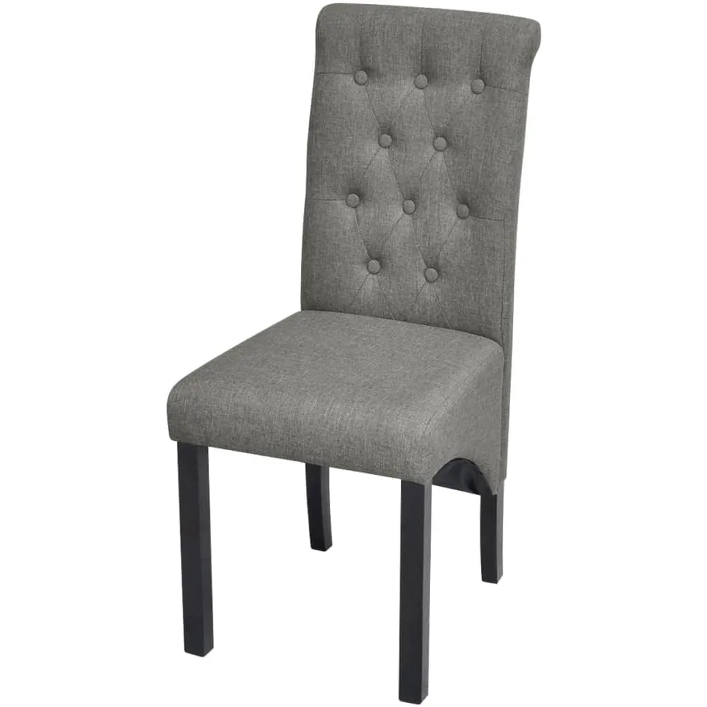 Chaise de salle à manger pour cuisine et séjour lot de 2 gris clair