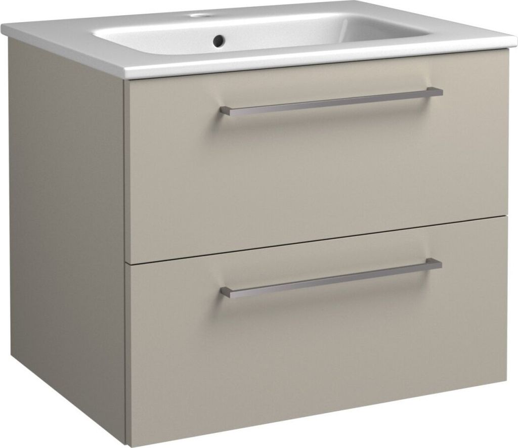 Waschtischunterschrank Noida 13, Farbe: Beige – 50 x 61 x 46 cm (H x B x T)