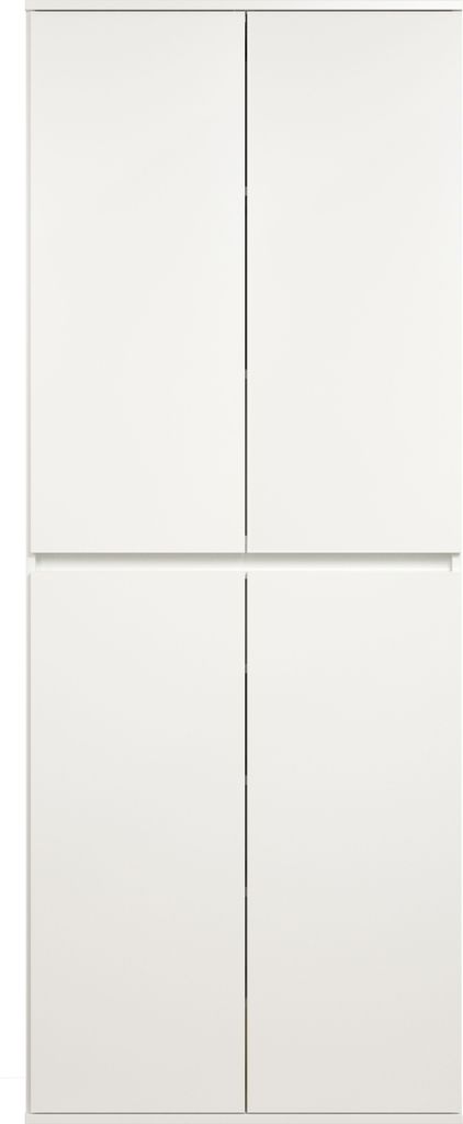 trendteam Nevada Mehrzweckschrank 4-türig Weiß, B/H/T ca. Produktbild 