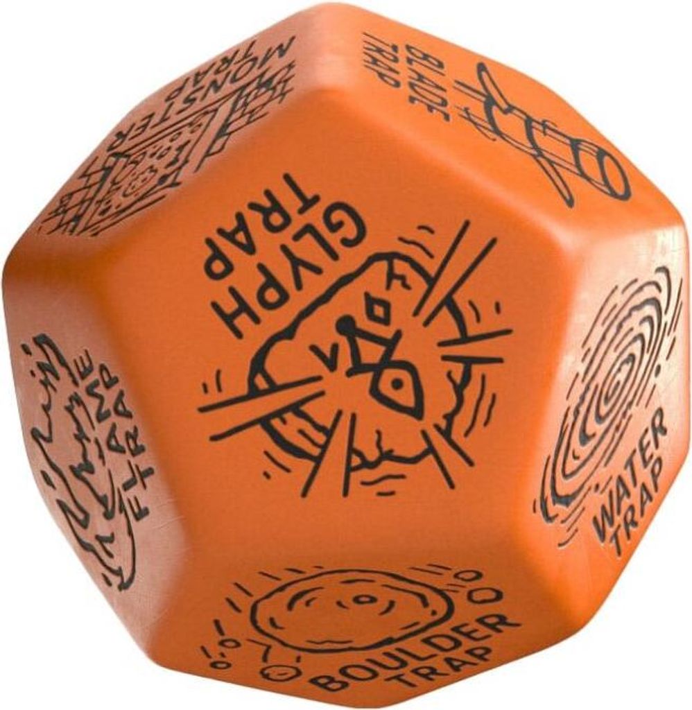 Viridian Würfel Jumbo Würfel Trap Generator Die D12 Orange