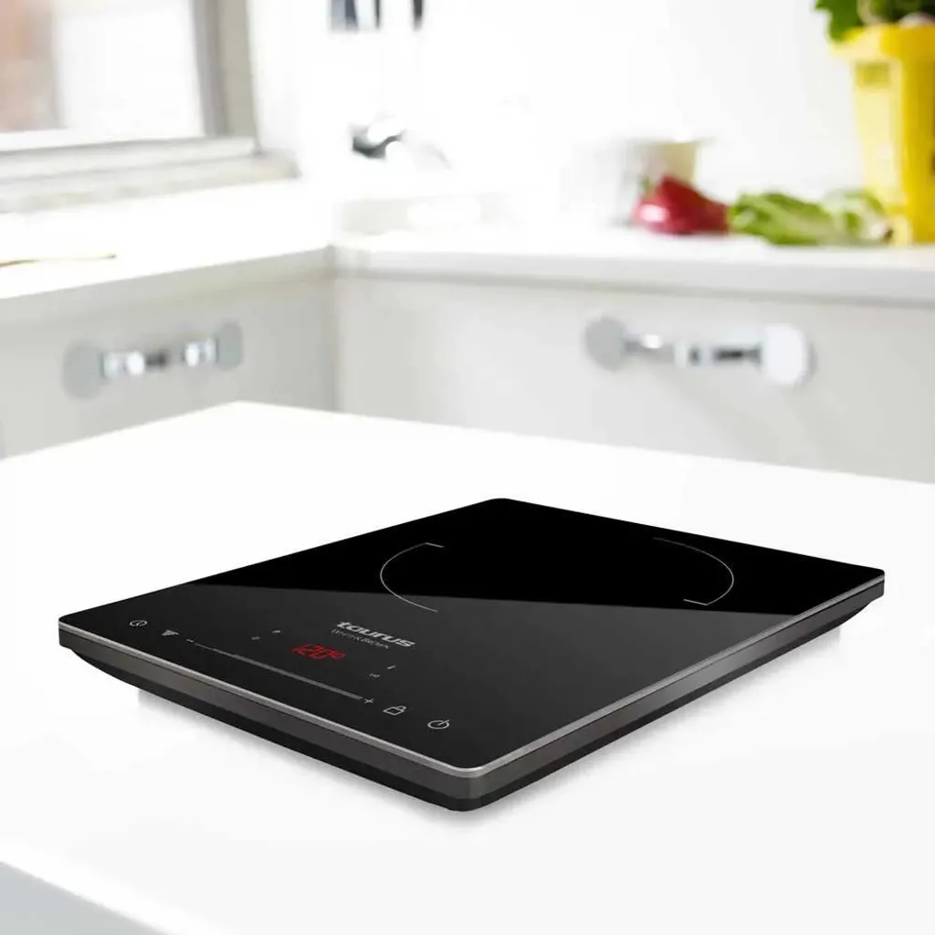 TAURUS Darkfire Single Plaque Induction Nomade 2000W avec Verre Céramique - 10